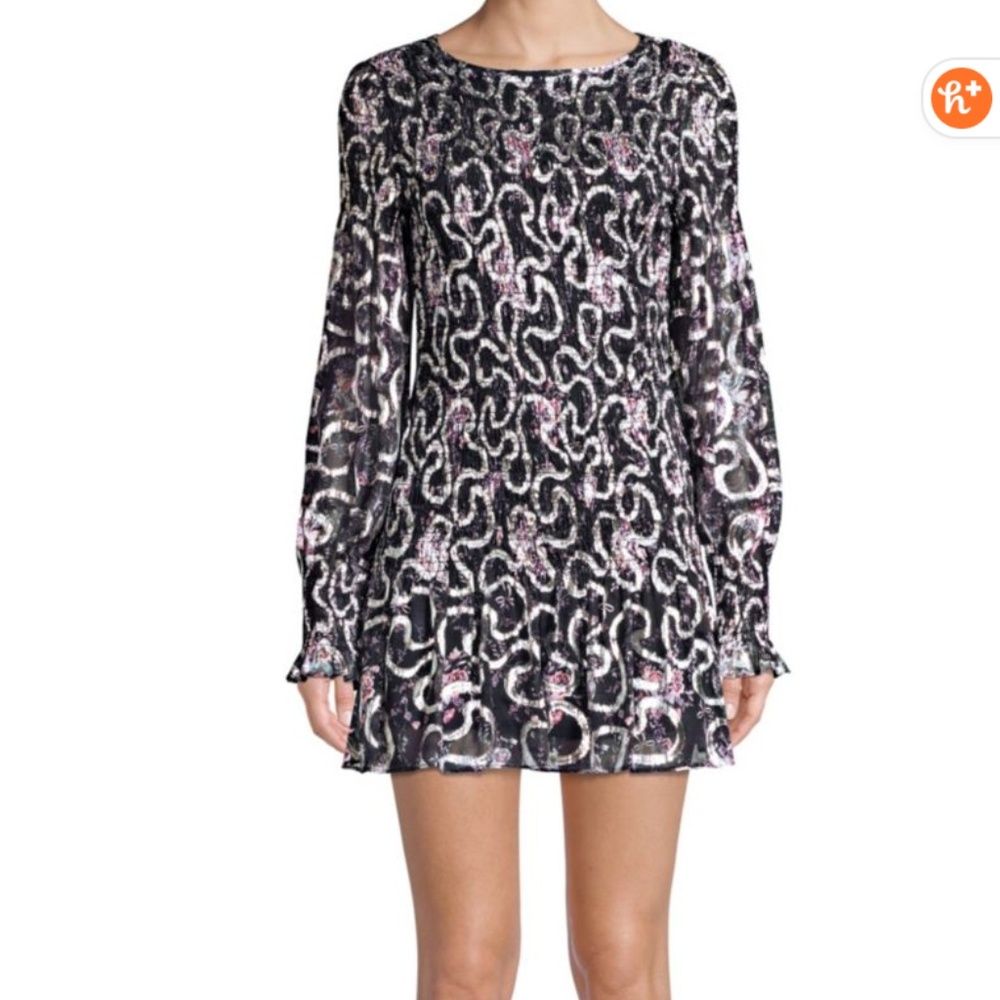 LOVESHACKFANCY Scarlett Mini Silk Dress NWT